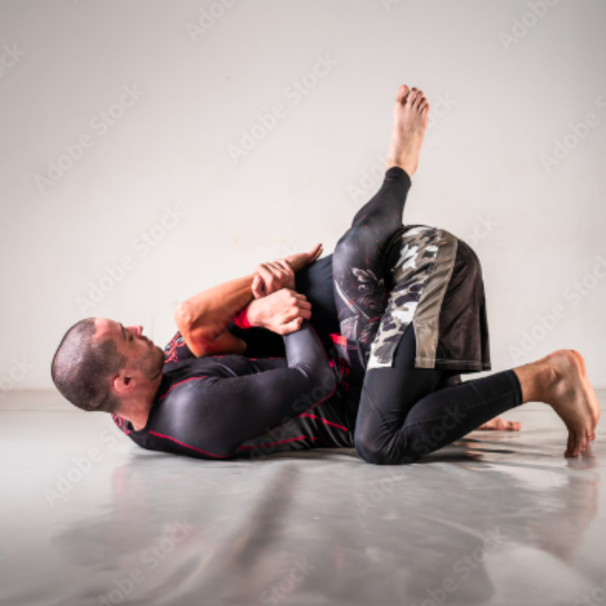 Adult Brazilian Jiu-Jitsu practice at Alihsan Academy